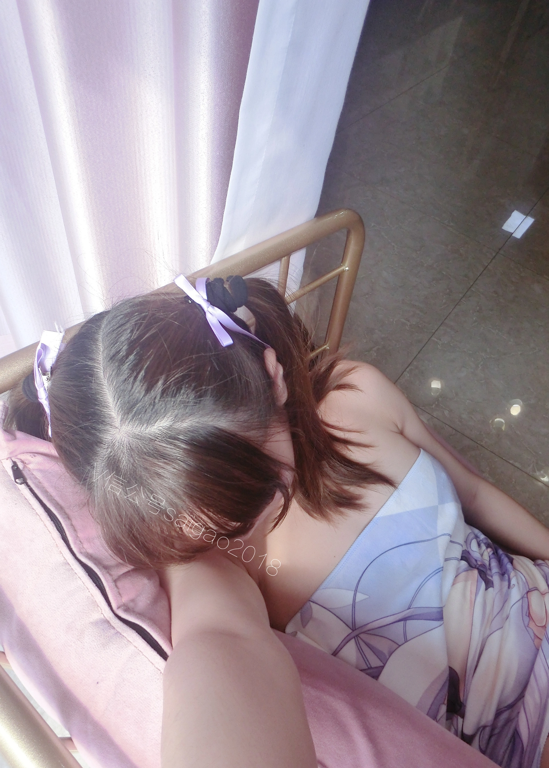 双马尾少女赛高酱 - NO.06 2019单身节：二次元双马尾真空浴巾 2
