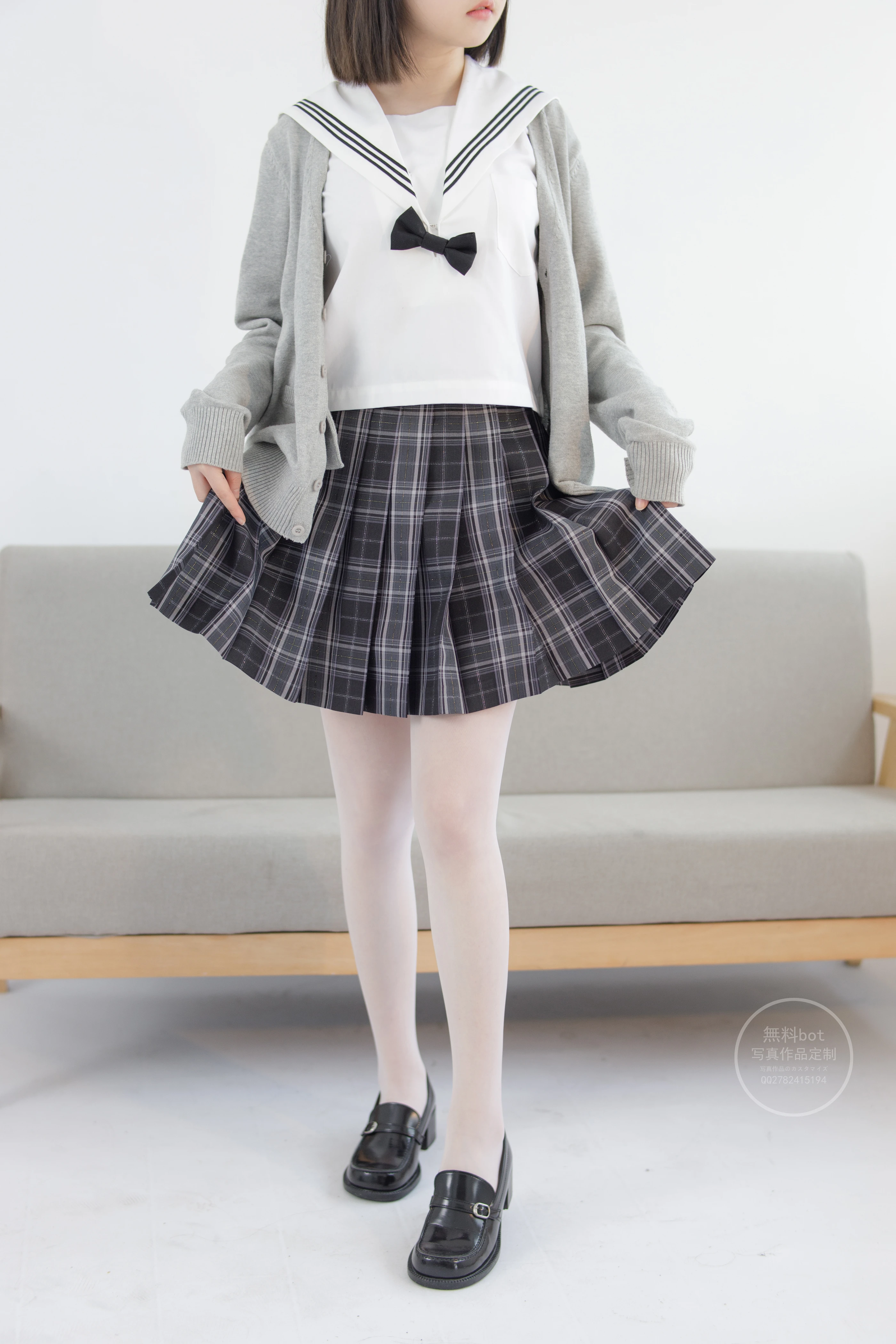 森萝财团 有料 NO.028 匿名 美少女的白丝JK制服 [101P] 3